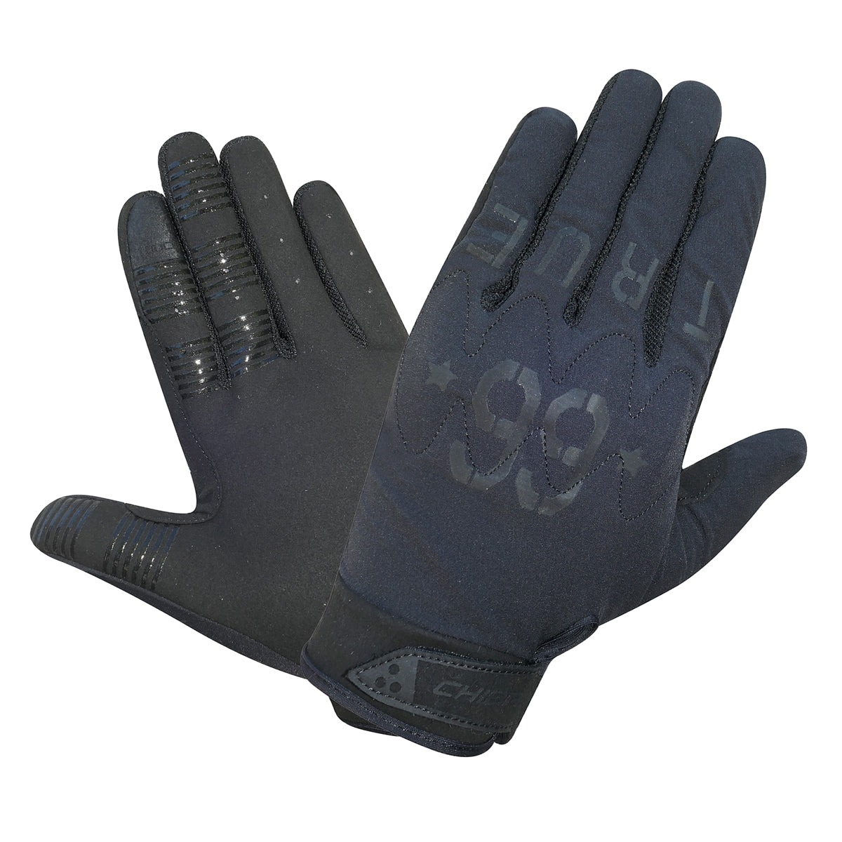 Chiba Double Six Active-Line Full Fingered MTB Glove in Black