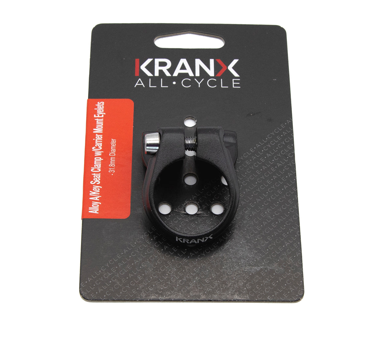 KranX 31.8mm Seat Clamp With Carrier Mount Eyelets in Black