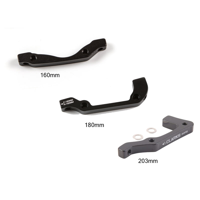 Clarks Disc Brake Adaptor in Black I.S. Front