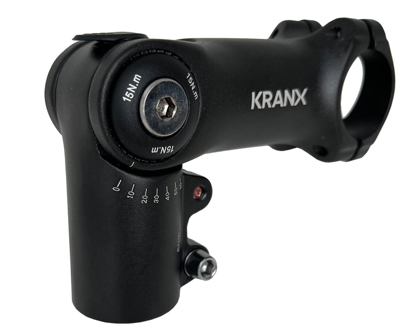 KranX 31.8mm High Mount Adjustable Stem in Black 90mm