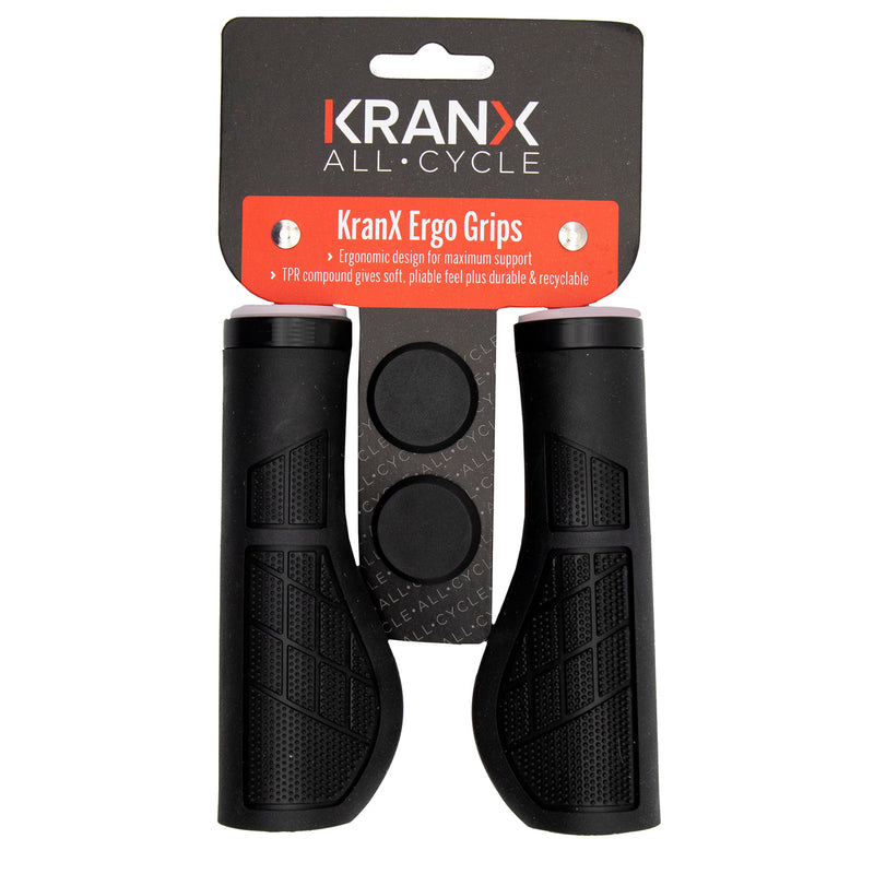 KranX Ergo Handlebar Grips in Black