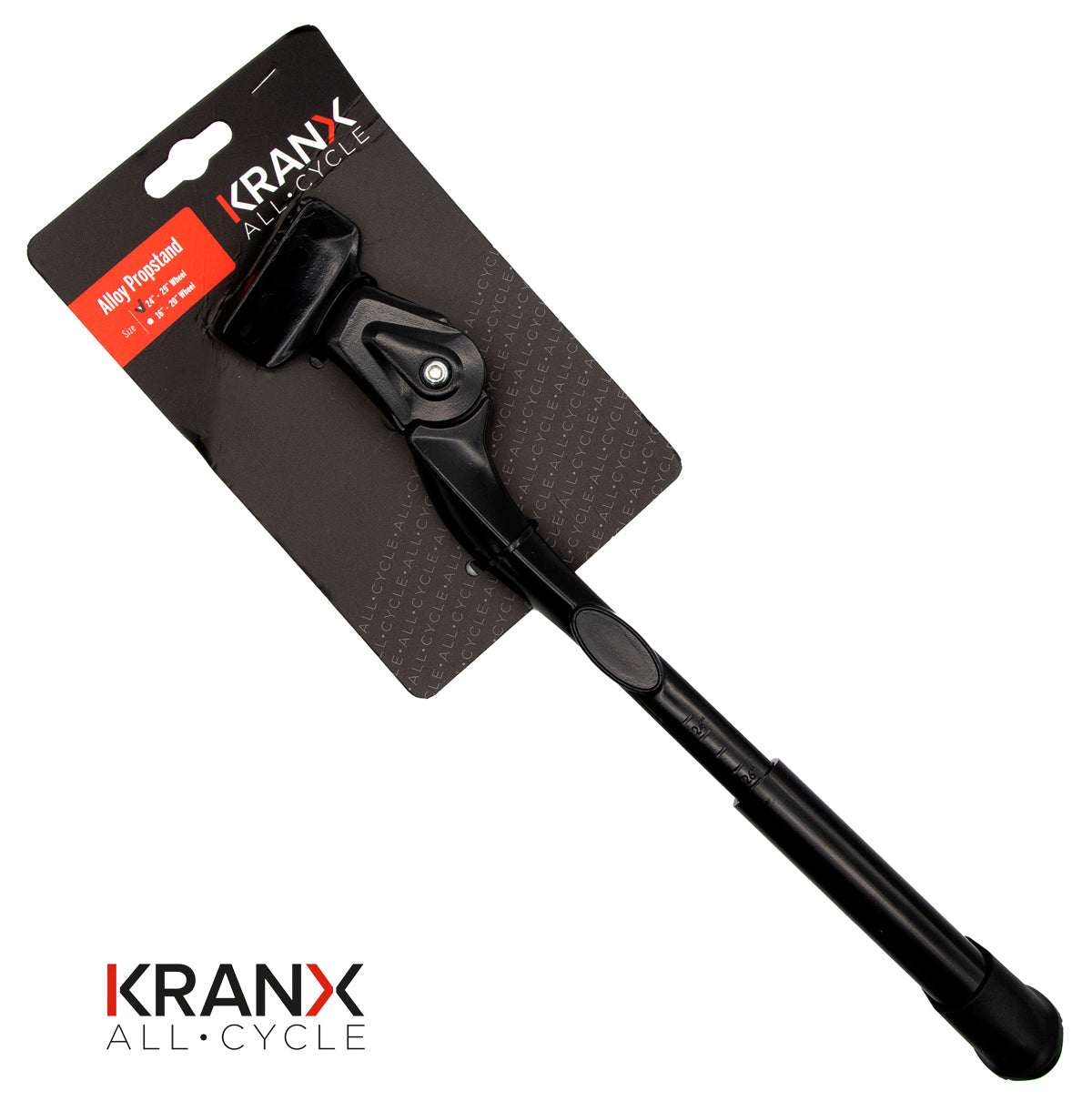 KranX Two-Holed Sided Kickstand Suitable for e-Bike in Black