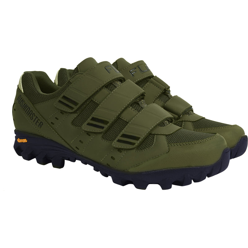 FLR Bushmaster MTB/Trail Shoe in Army Green - Velcro Fastening