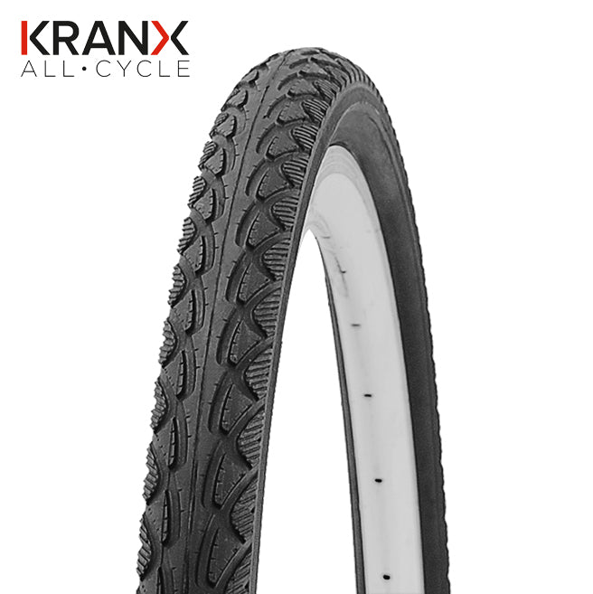 KranX Pioneer Hybrid Trail Tyre in Black Wired