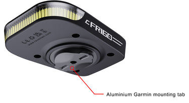 Ravemen FR160 PRO USB Rechargeable Out-Front Front Light with Aluminium Mounting Tab (160 Lumens) - Compatible with Garmin