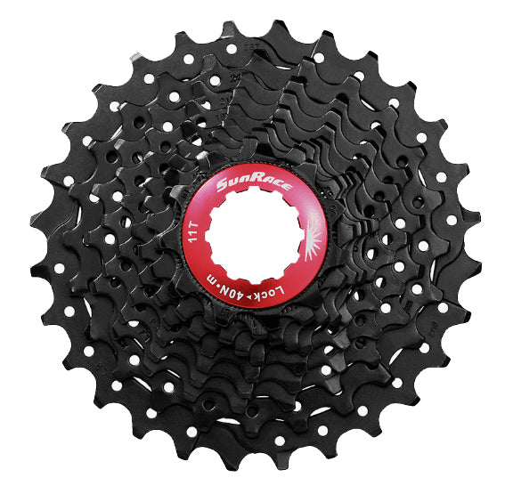 SunRace CSRX0 - 10-Speed Road Cassette 11-32T in Black