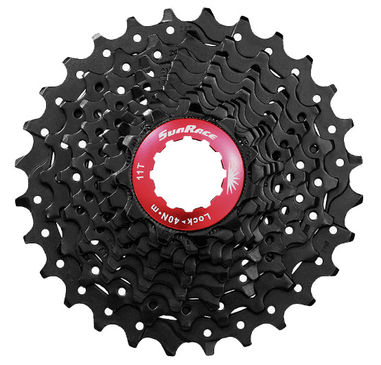 SunRace CSRX0 - 10-Speed 11-28T Road Cassette in Black