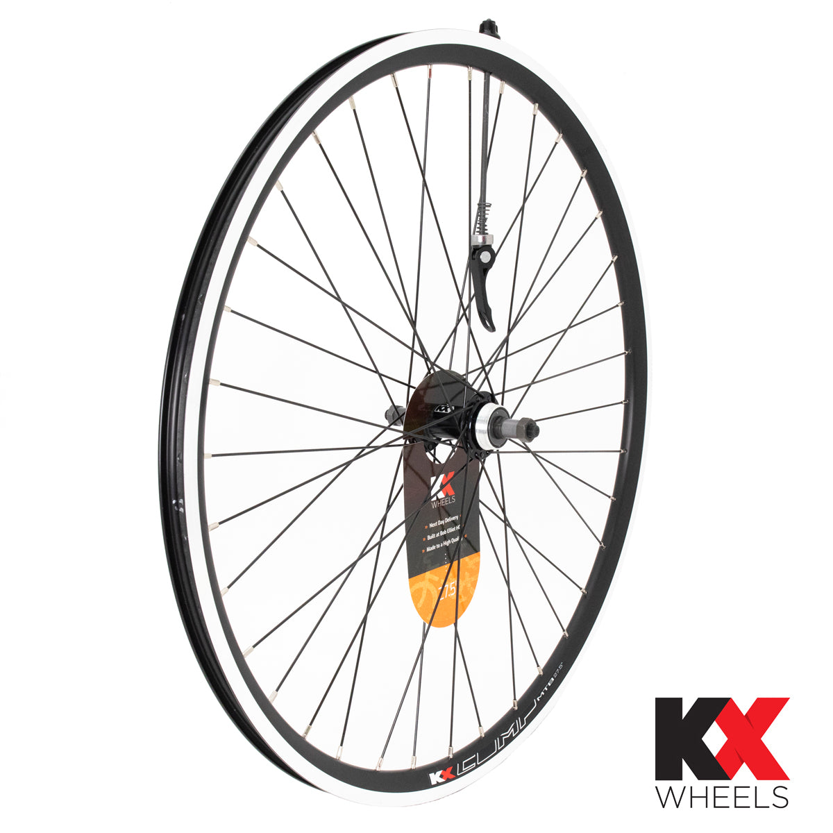 KX MTB 27.5" 650B Doublewall Q/R Screw On Wheel Rim Brake in Black (Rear)