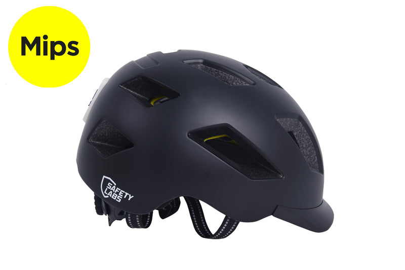 Safety Labs E-Bahn 2.0 'MIPS' Urban Inmold Helmet in Black