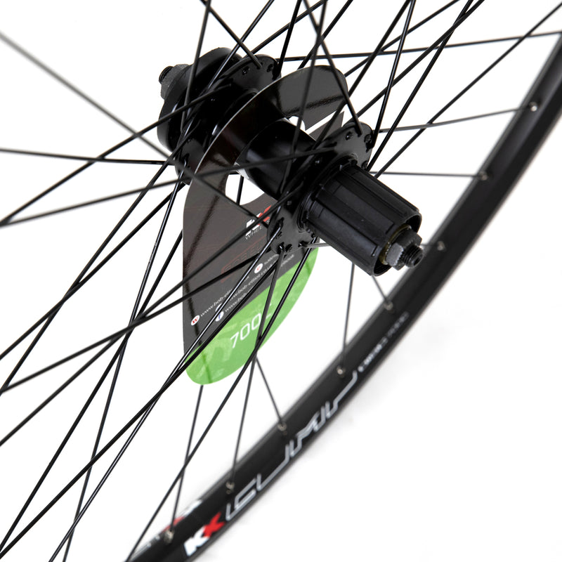 KX Hybrid 700C Doublewall Q/R Cassette Wheel Disc Brake in Black (Rear)