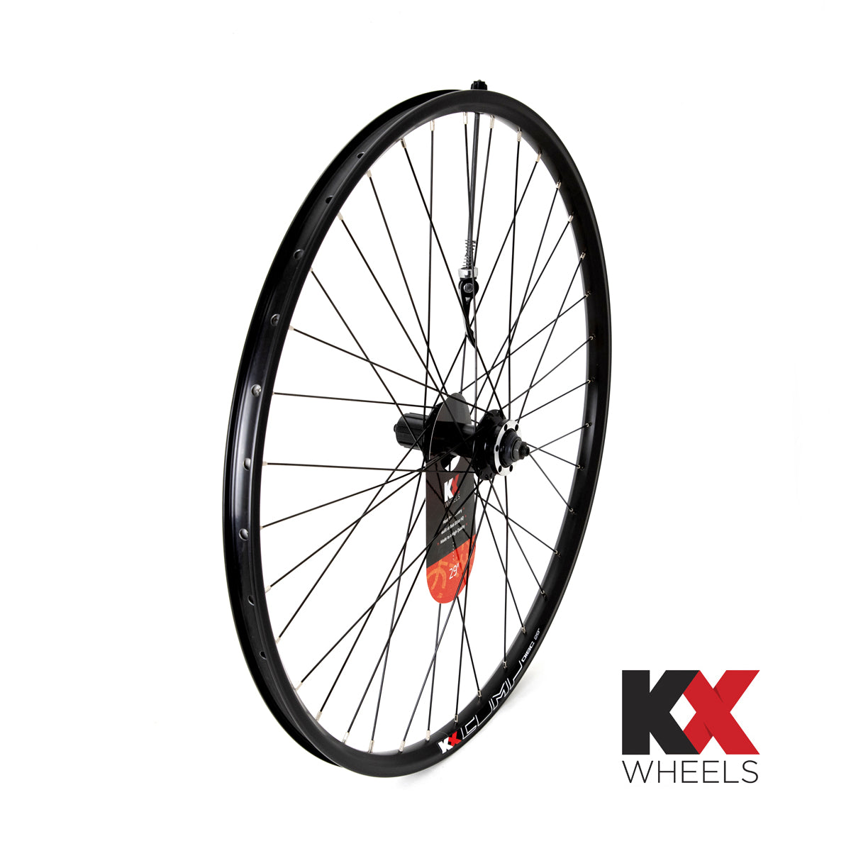 KX MTB 29" 29er Doublewall Q/R Cassette Wheel Disc Brake in Black (Rear)