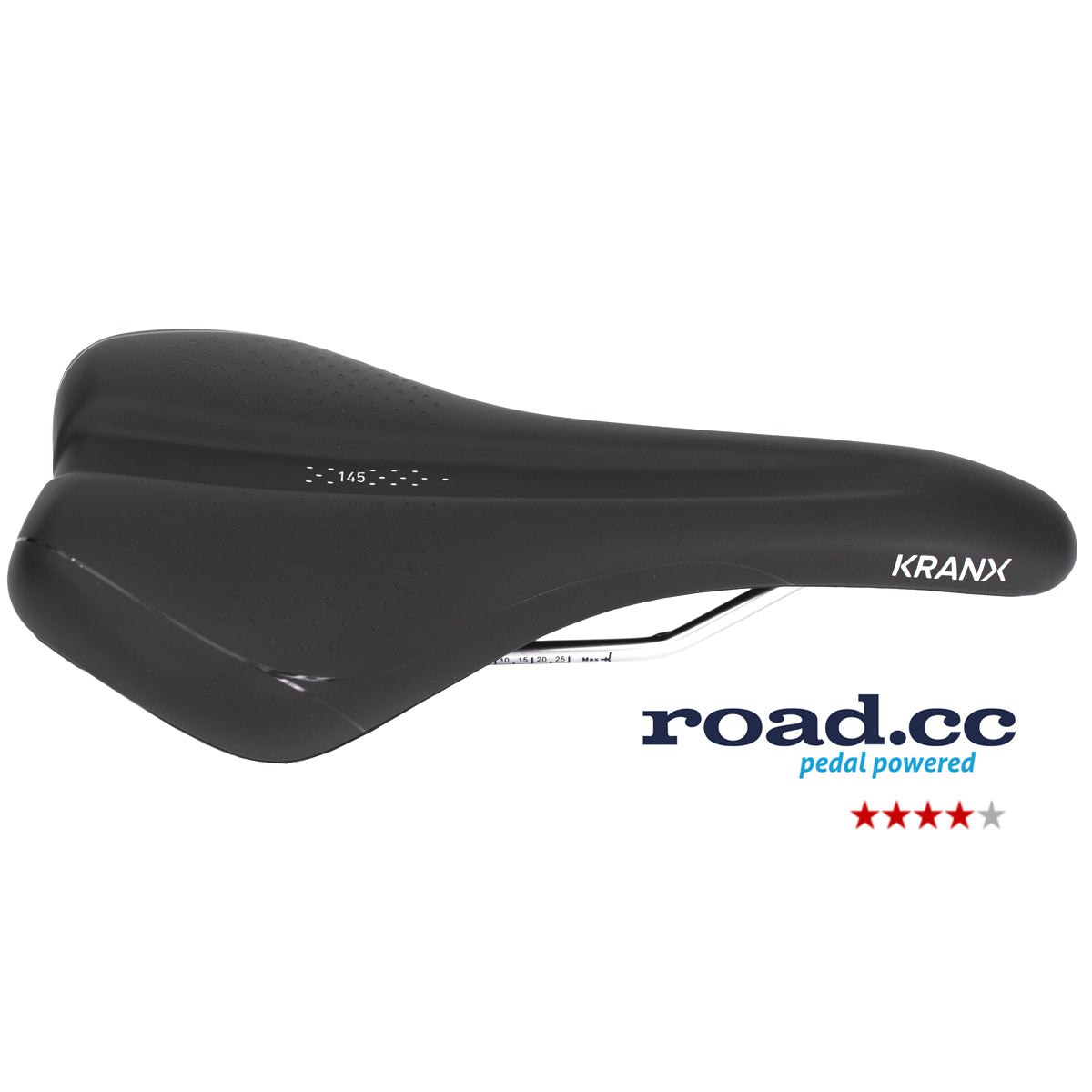 KranX Base 145 Road & Commuter Saddle in Black