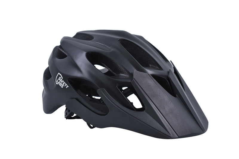 Safety Labs Vox Enduro Inmold Helmet With Integrated Rear Light in Black