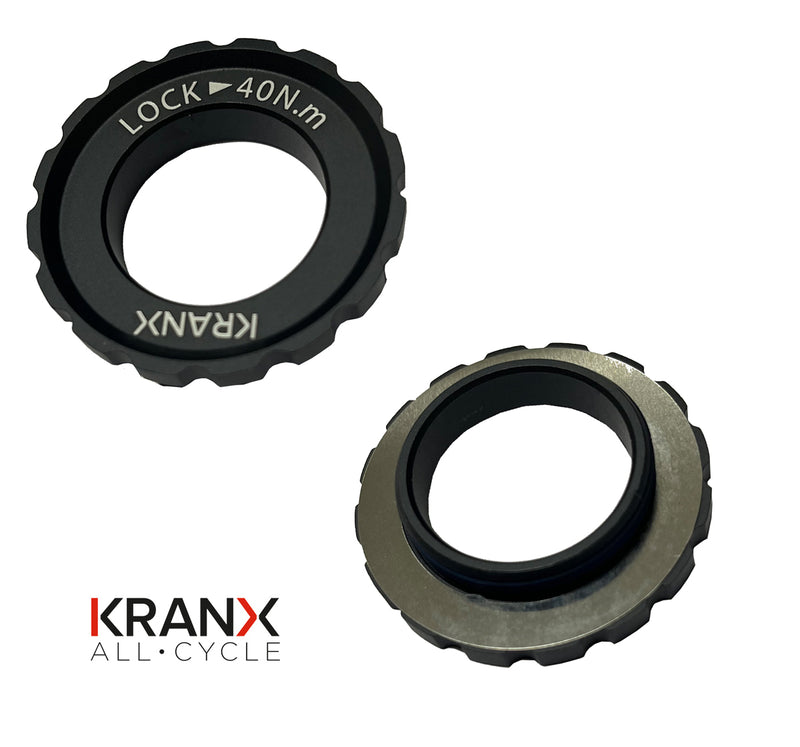 KranX Centre Lock Rotor Alloy Lock Ring for 15mm Thru Axle