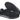 FLR Congo Suede Leather Flat Line Shoe in Black