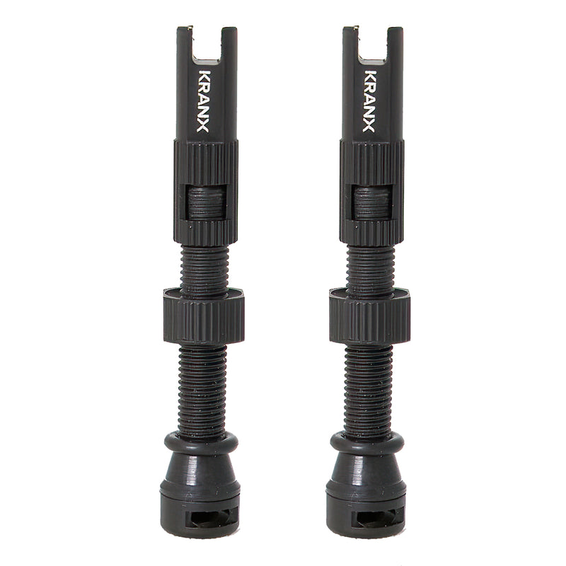 KranX Fast Flow Alloy Tubeless Valves (Pair) 44mm