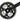 SunRace FCM513 - 7/8 Speed 42/34/24T Junior 152mm Chainset