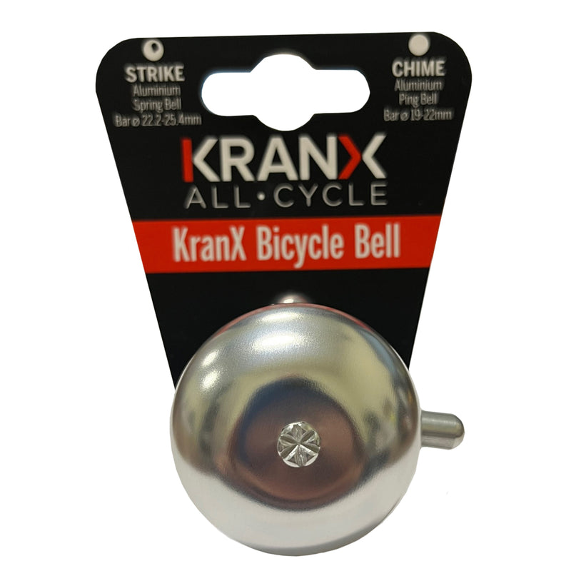 KranX Strike Aluminium Spring Bell in Silver