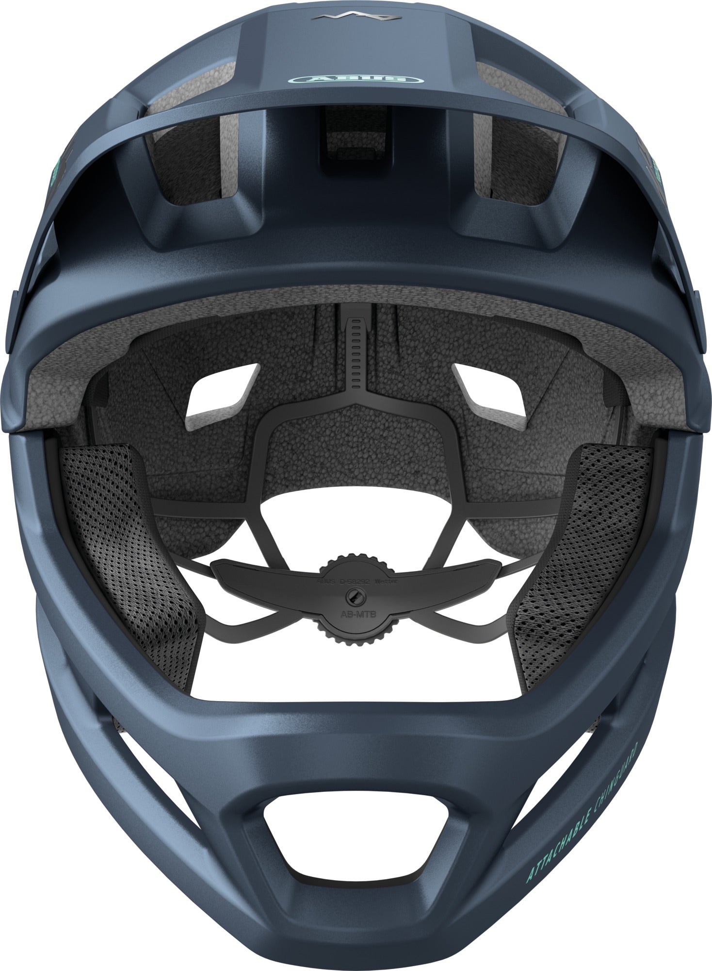 ABUS YouDrop FF Kids Full Face MTB Helmet in Midnight Blue (48-55cm)