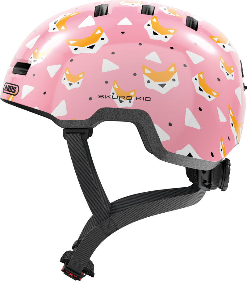 ABUS Skurb Kids Skate Helmet in Rose Foxes