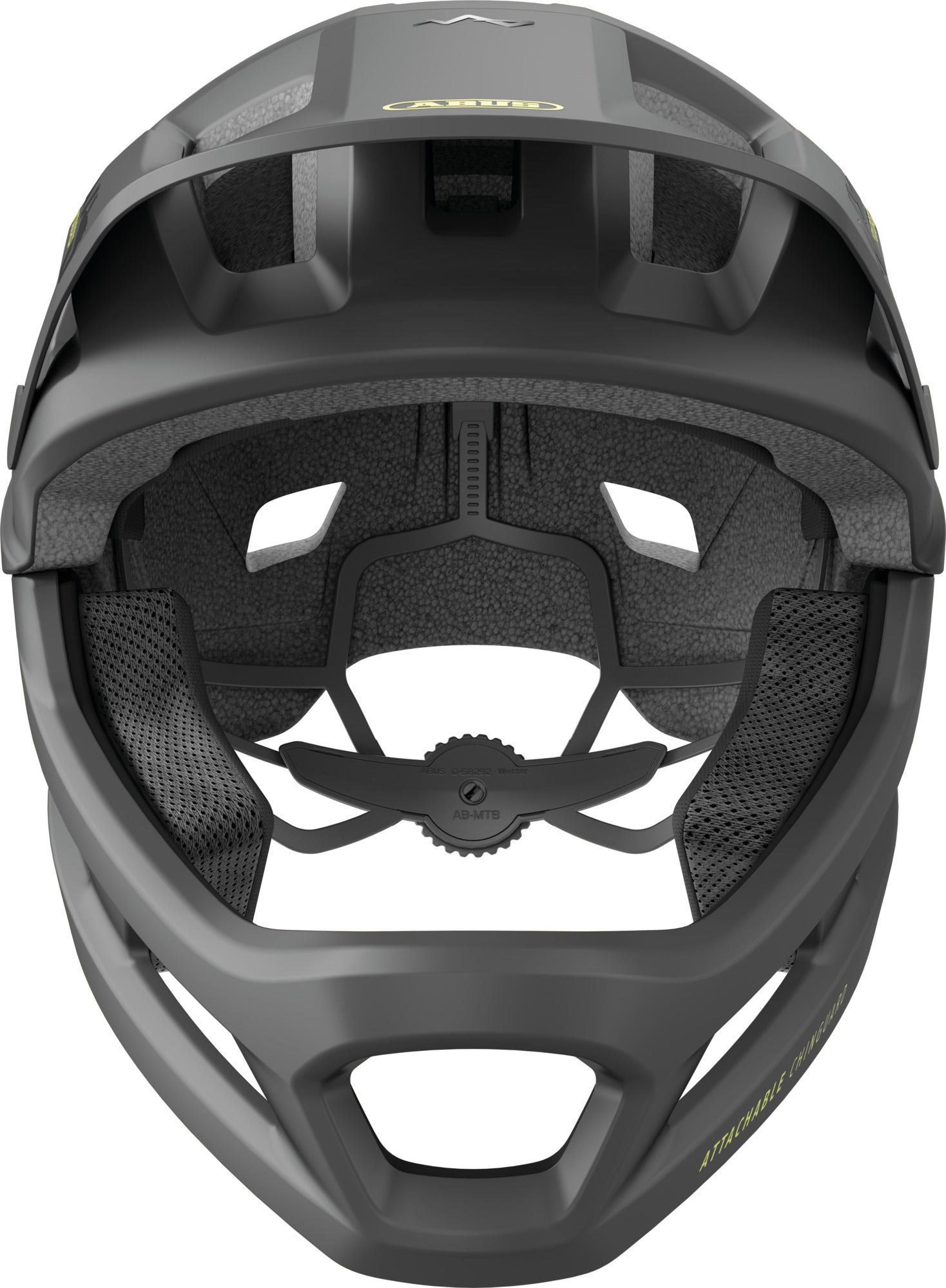 ABUS YouDrop FF Kids Full Face MTB Helmet in Velvet Black (48-55cm)