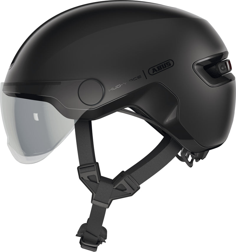 ABUS Hud-Y ACE Urban Helmet in Velvet Black