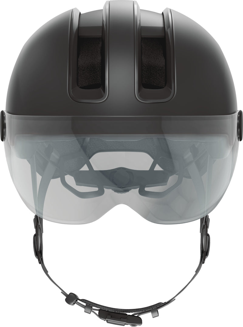 ABUS Hud-Y ACE Urban Helmet in Velvet Black