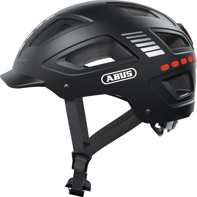 ABUS Hyban 2.0 LED Urban Helmet in Signal Black