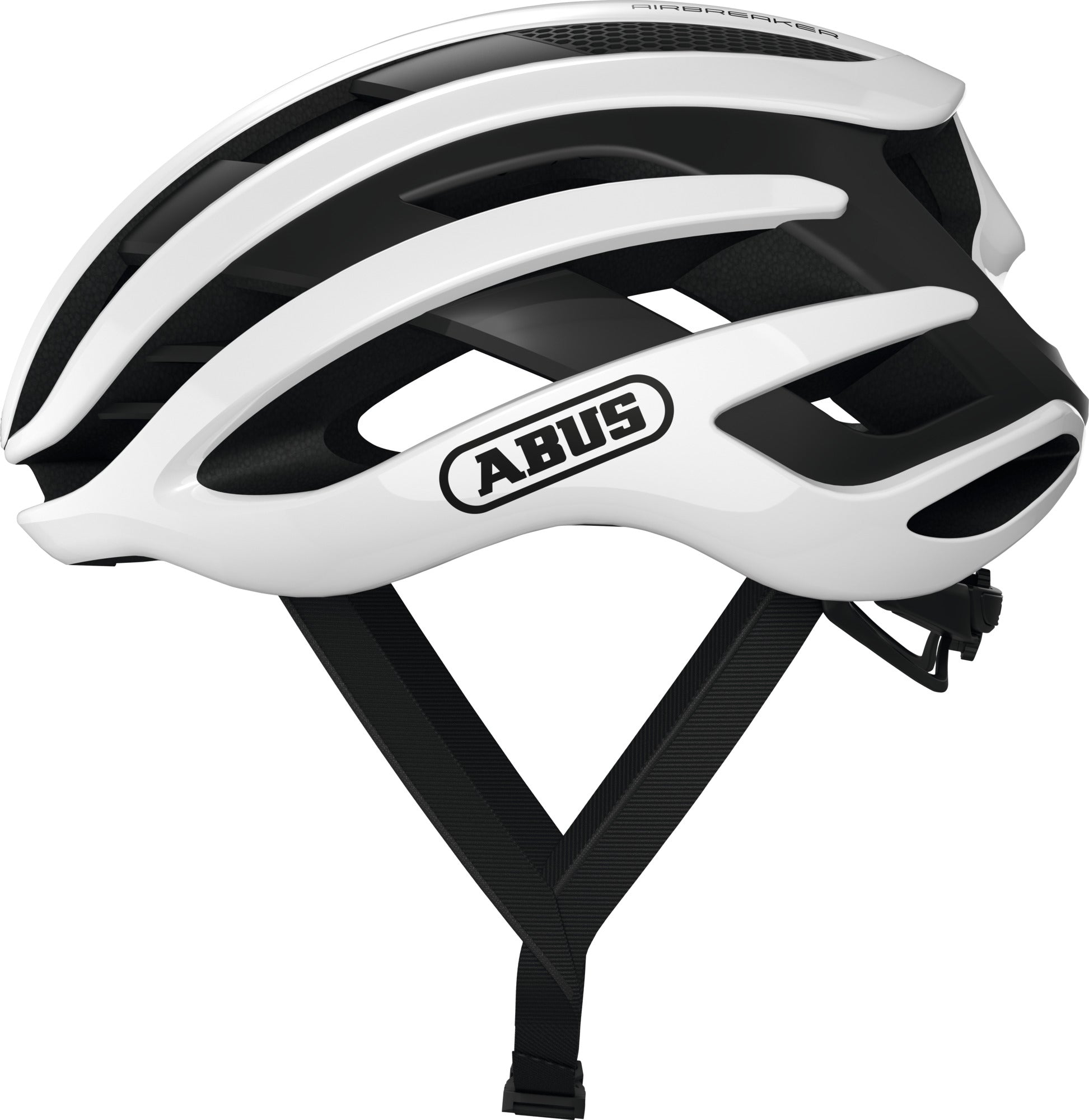 ABUS AirBreaker Road Elite Helmet in Polar White