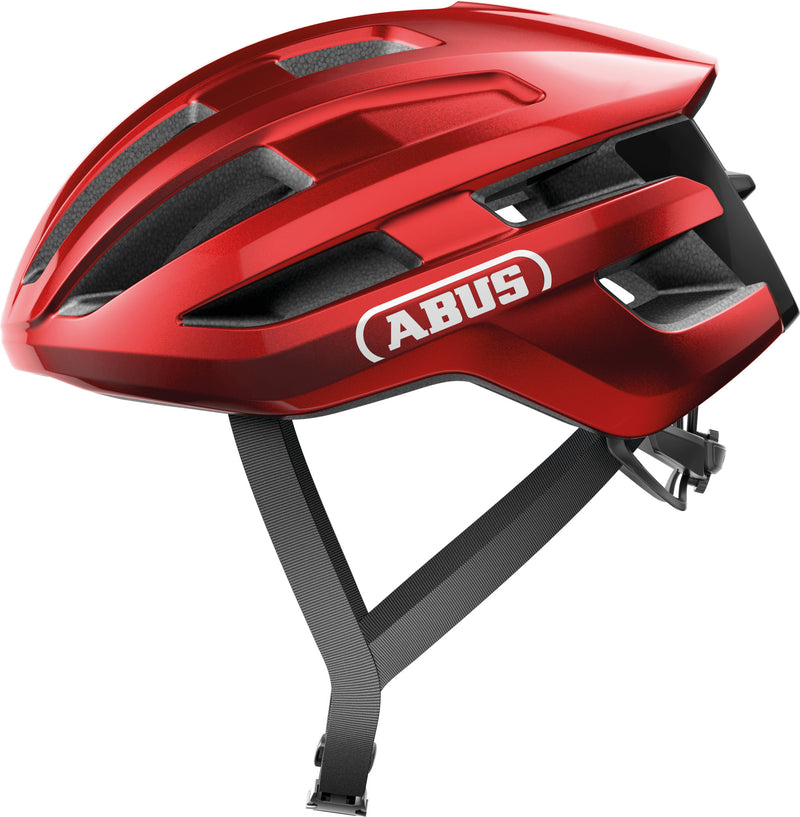 ABUS Powerdome Road Helmet in Blaze Red