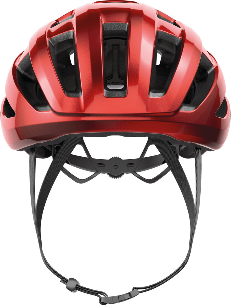 ABUS Powerdome Road Helmet in Blaze Red