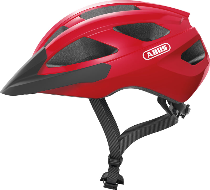 ABUS Macator Road Helmet in Blaze Red