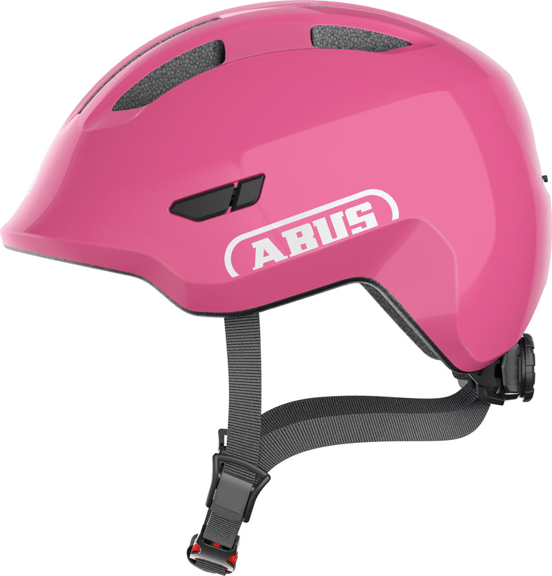 ABUS Smiley 3.0 Kids Leisure Helmet in Shiny Pink