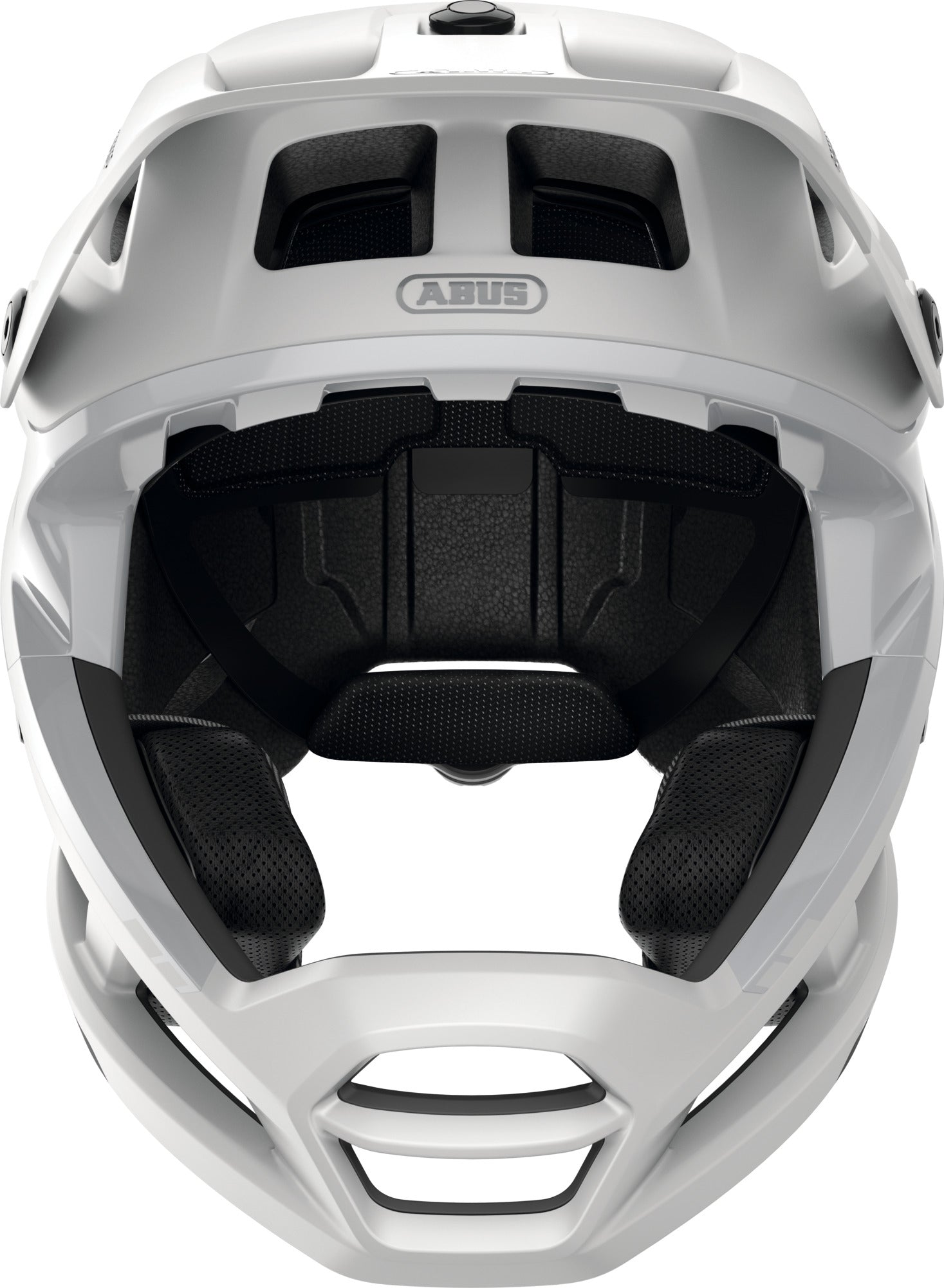 ABUS AirDrop MIPS MTB Full Face Elite Helmet in Polar White