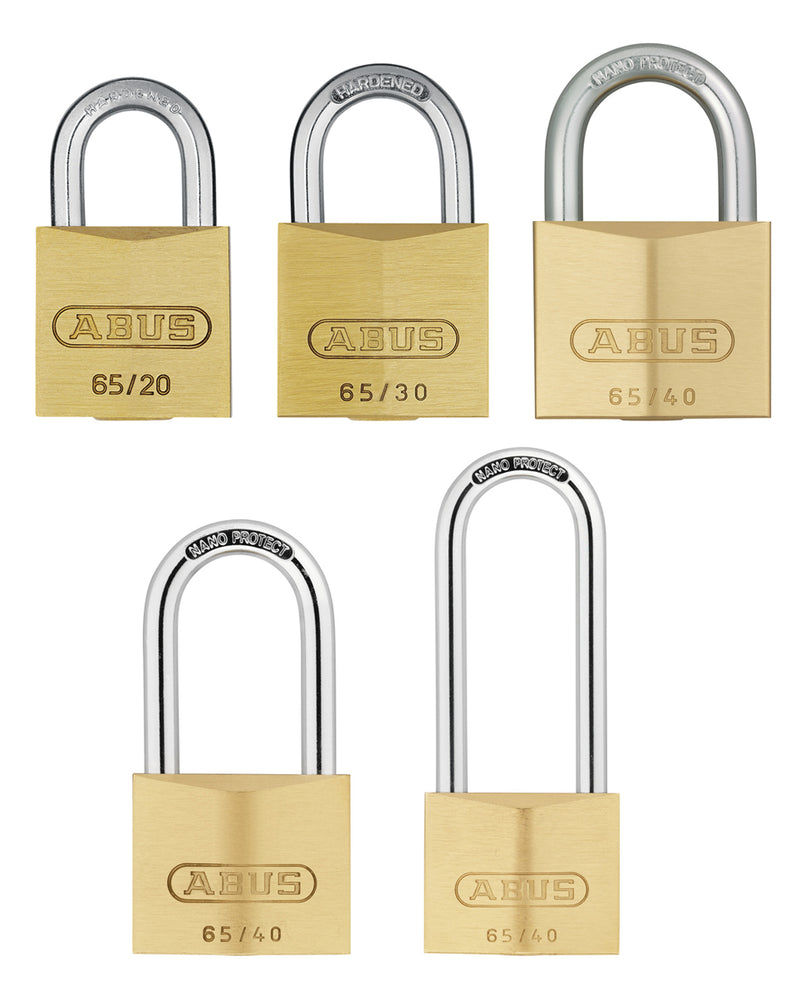 ABUS Brass Padlocks 65 (Various Sizes)