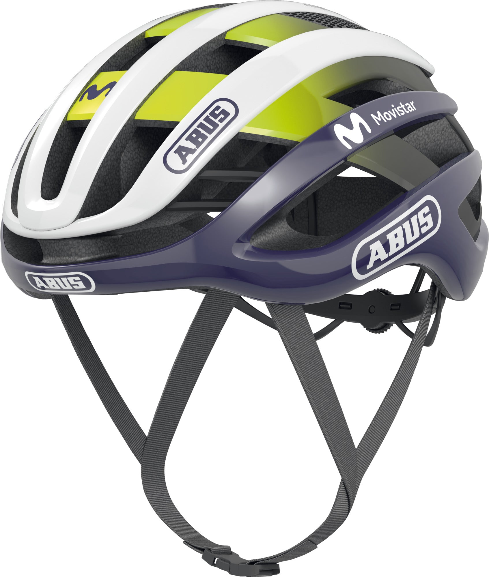 ABUS AirBreaker Road Elite Helmet in Movistar Team