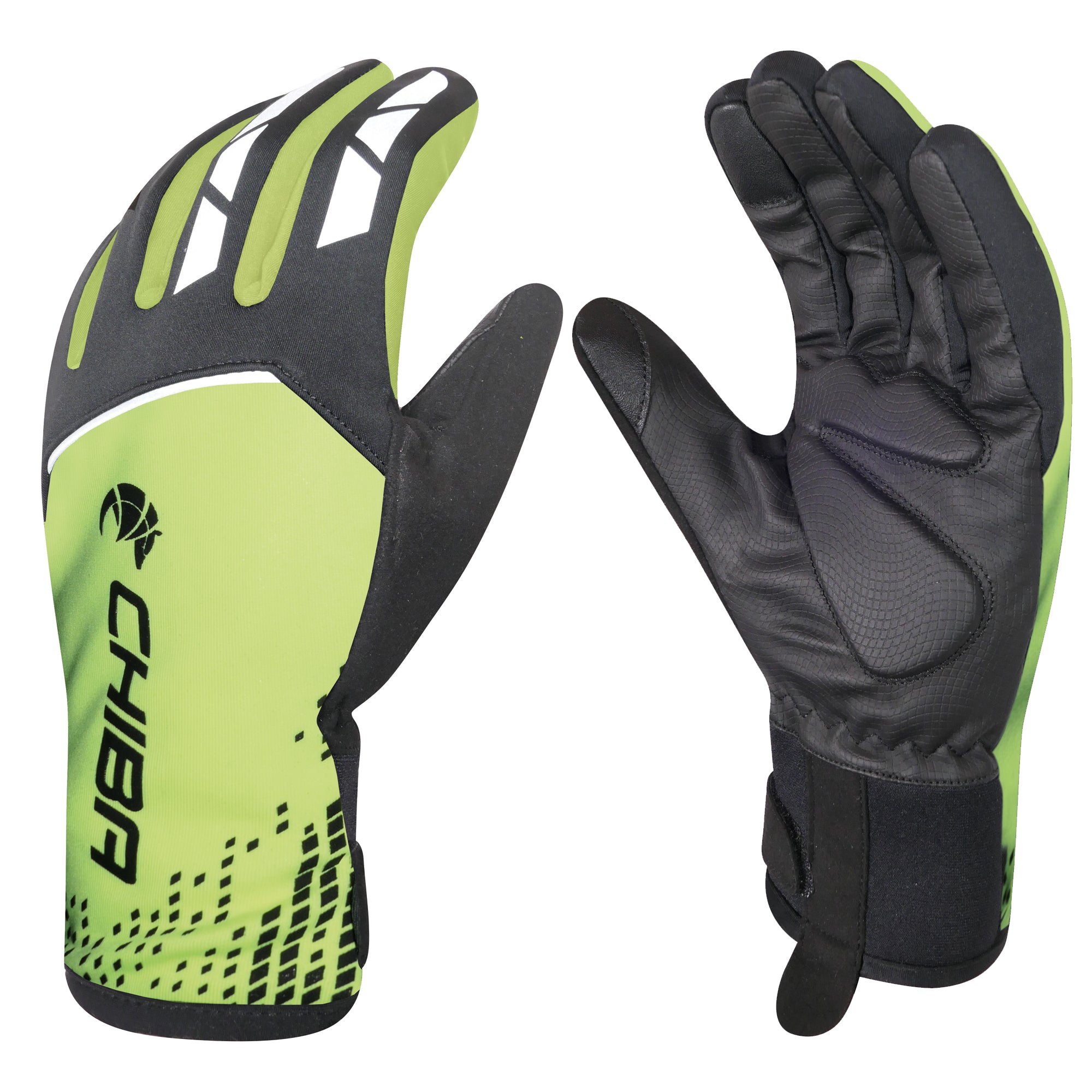 Chiba 2nd Skin Light-Line Windprotect Waterproof Glove in Fluo Yellow