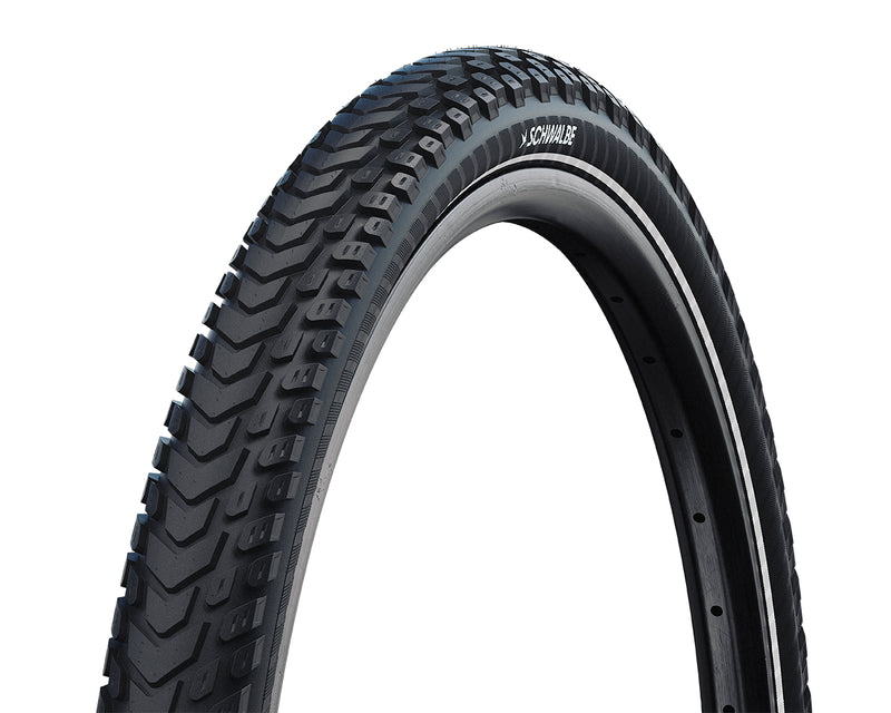 Schwalbe '25 Marathon Mondial RaceGuard Touring Tyre in Black/Reflex (Wired)