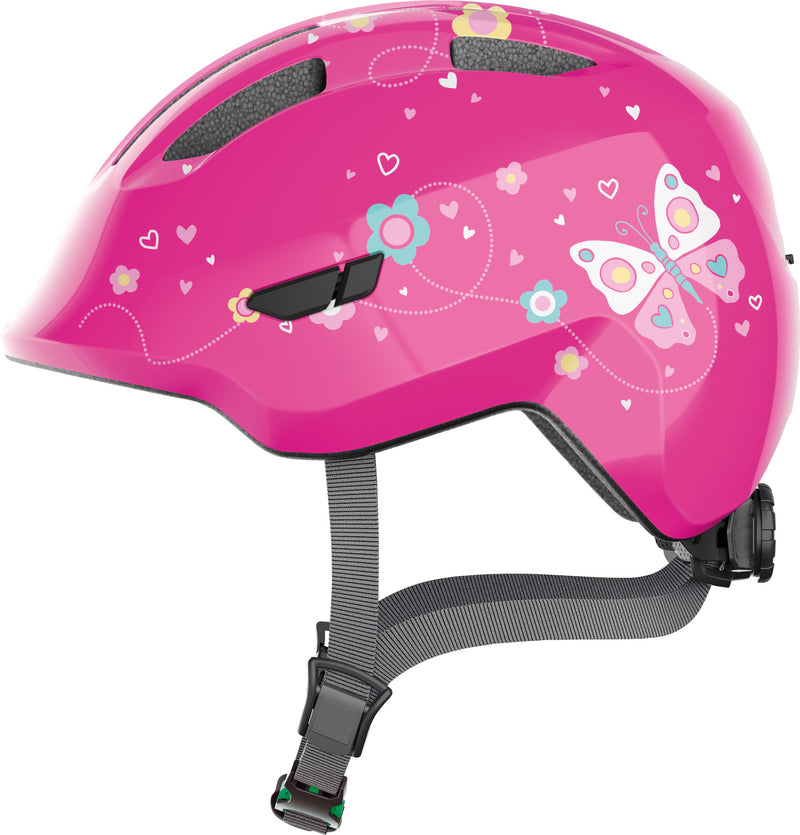 ABUS Smiley 3.0 Kids Leisure Helmet in Pink Butterfly