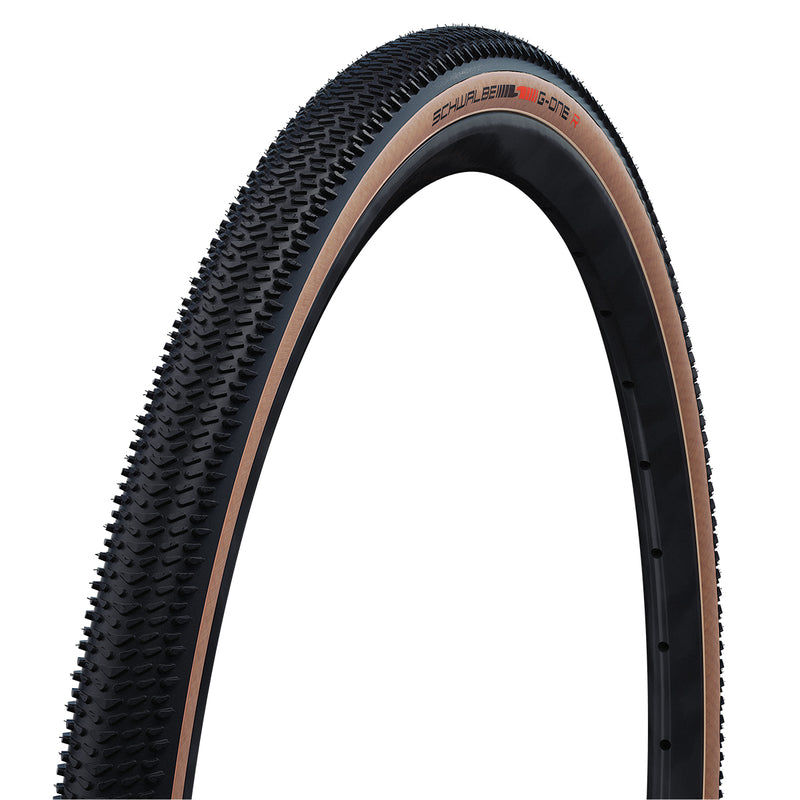 Schwalbe G-One R Pro Super Race Evo V-Guard TLR Gravel Tyre in Black/Trans (Folding)