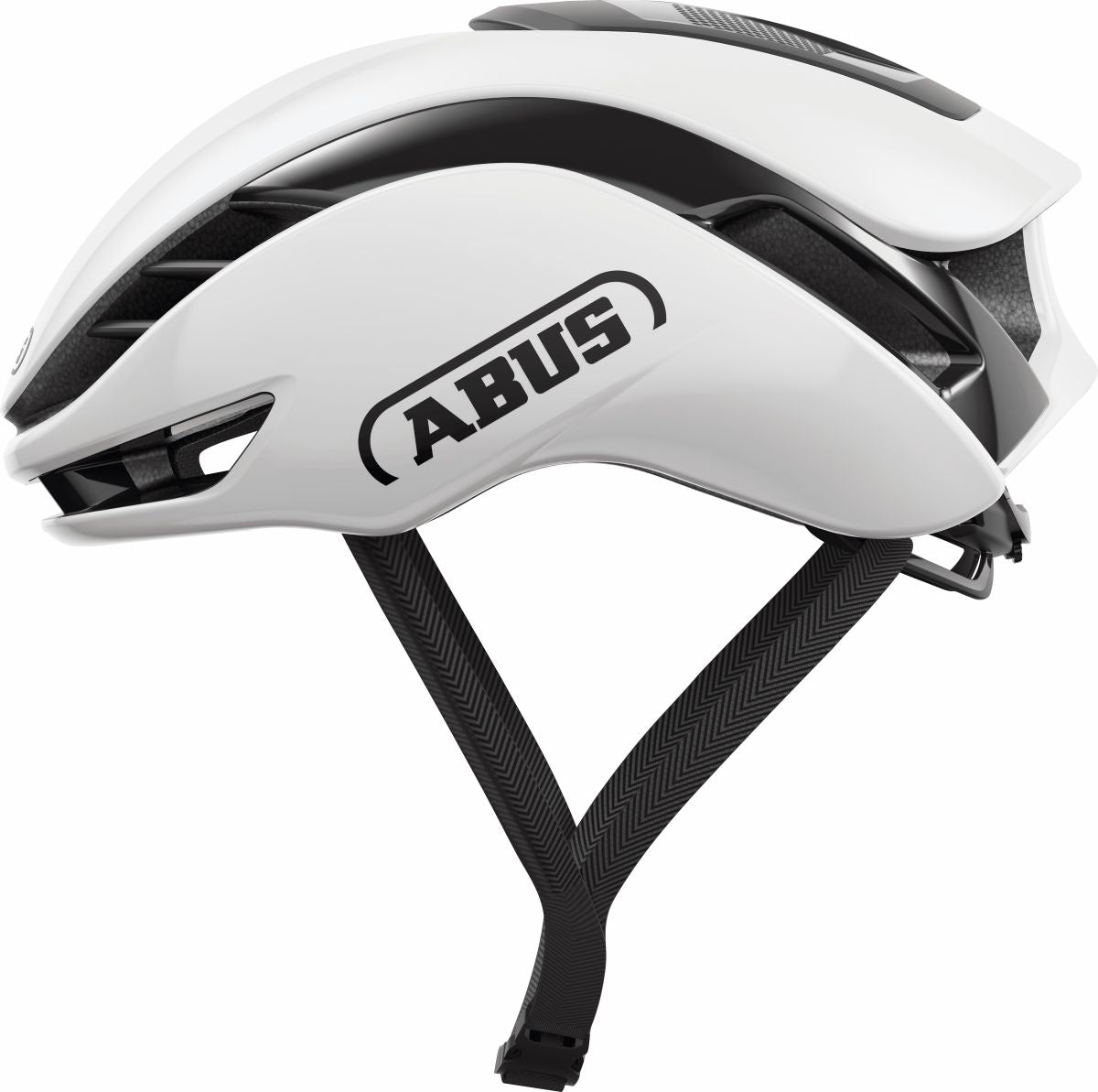 ABUS GameChanger 2.0 Road Aero Elite Helmet in Shiny White (Made in Italy)