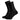 Sox Footwear Solid Black Premium Crew Socks - Large (UK 8-12)