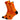 Sox Footwear Slight Orange Minimalist Premium Crew Socks - Large (UK 8-12)
