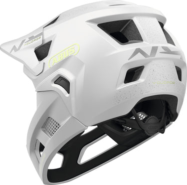 ABUS YouDrop FF Kids Full Face MTB Helmet in Lemon White (48-55cm)