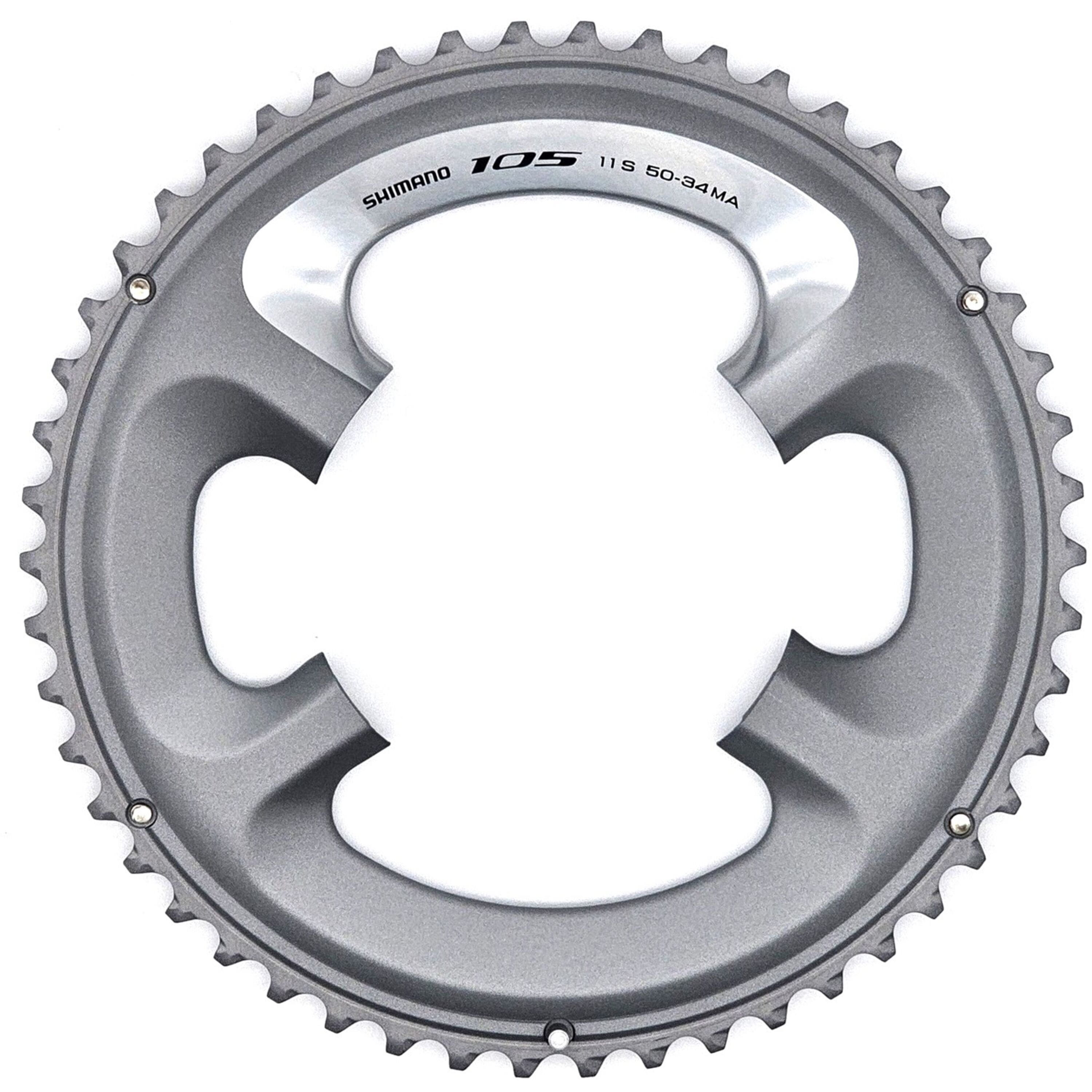 59t Chain Ring FC-5800 chainring 50T-MA for 50-34T, silver – RUK-BIKES