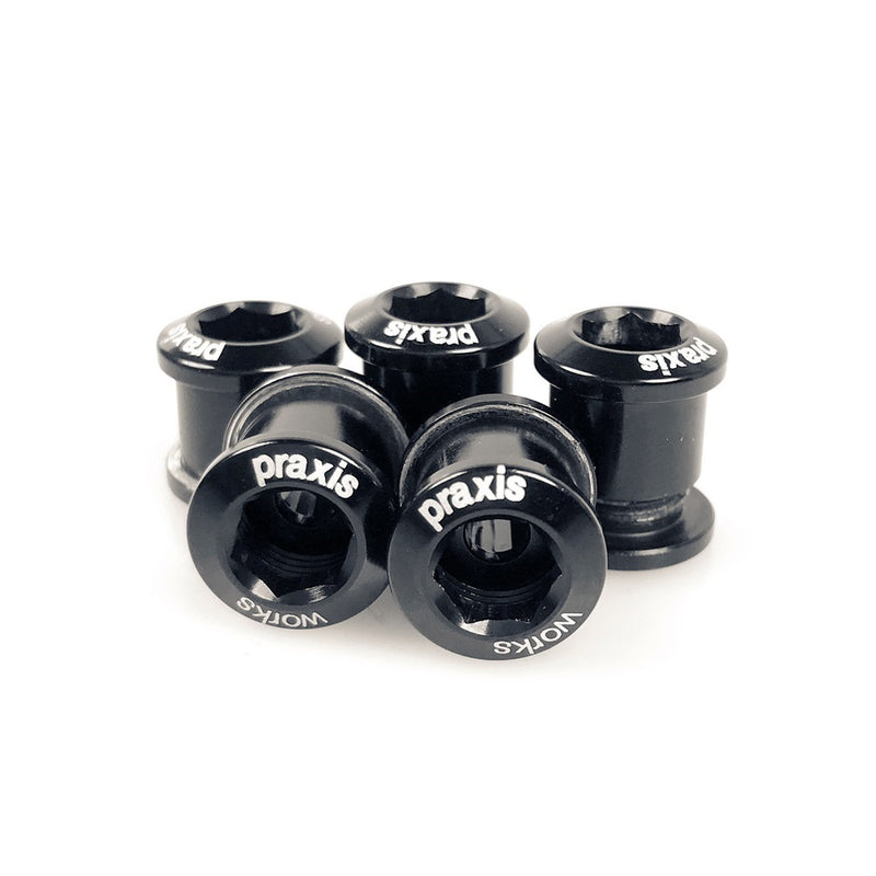 Praxis Alloy Bolts - Black - 5 Pack