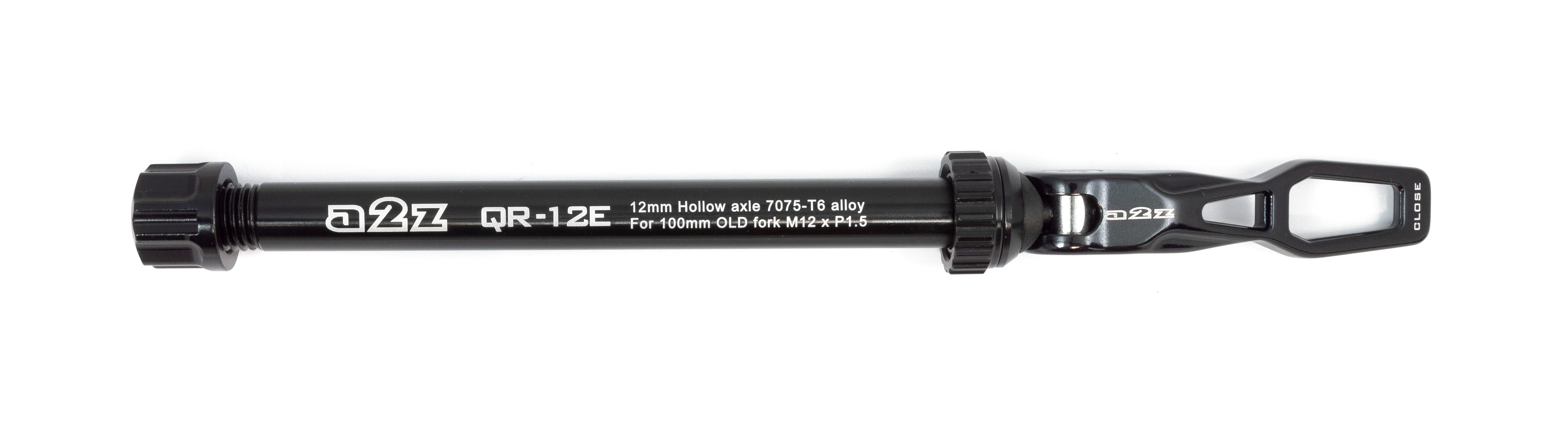 A2Z E-TRU 12MM QR AXLE (100MM OLD, BLACK)