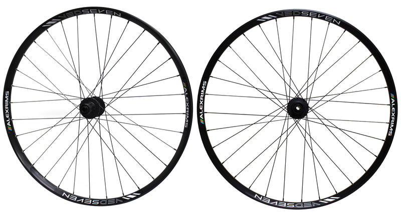 Alex VED7 BOOST - 27.5" 650B Disc Wheelset (TL-Ready) in Black
